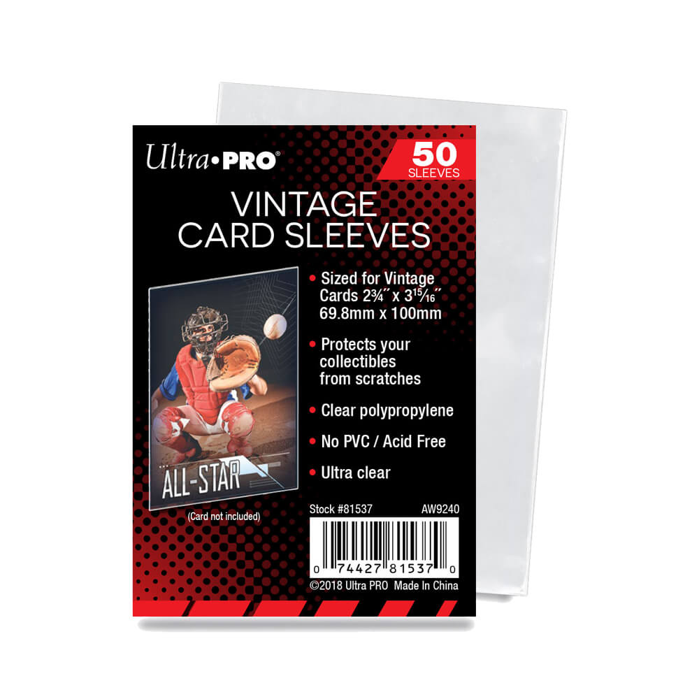 Ultra Pro Sleeves for vintage card