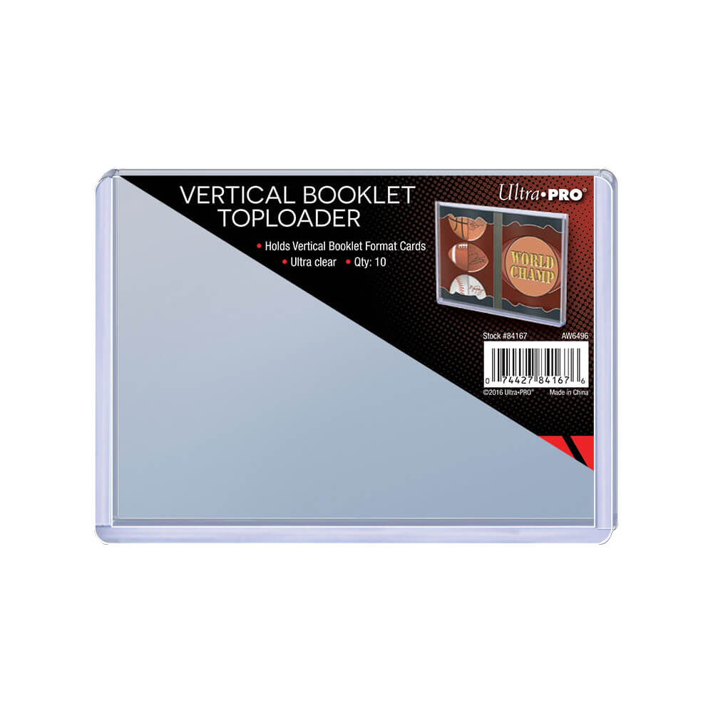 Ultra Pro Vertical Toploaders for booklet size cards (10 pack)