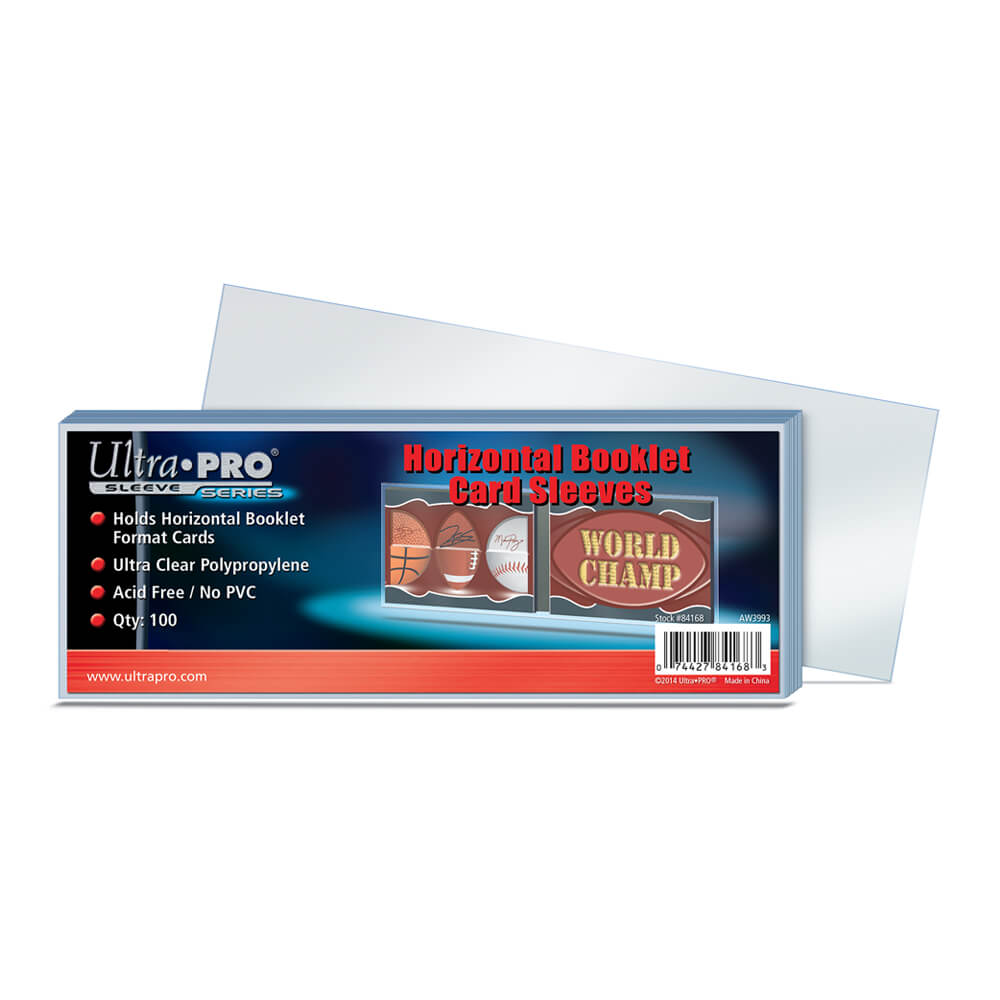 Ultra Pro Sleeves horizontaux pour cartes-livrets (paquet de 100)