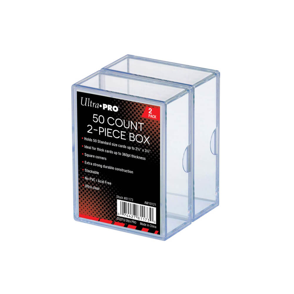 Transparent storage box (pack of 2)